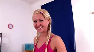 Devon's intense intercourse with a young lady wearing pigtails
